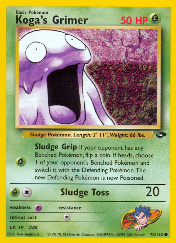 Gym Challenge Koga's Grimer #78/132 unlimited